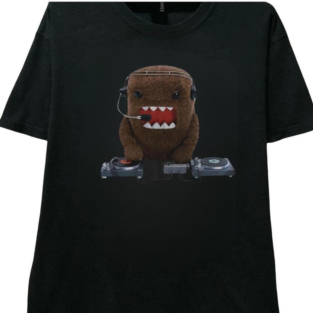 Domo Dj Black Cotton T Shirt